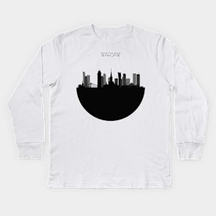 Warsaw Skyline Kids Long Sleeve T-Shirt